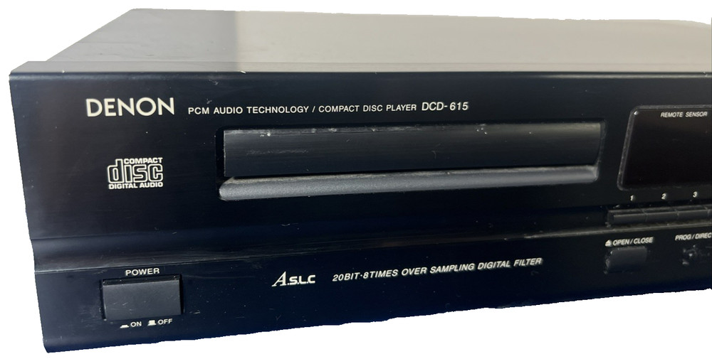 Denon DCD-615 CD Player - 20 Bit 8 Times Over Sampling Digital Filter TESTED!!