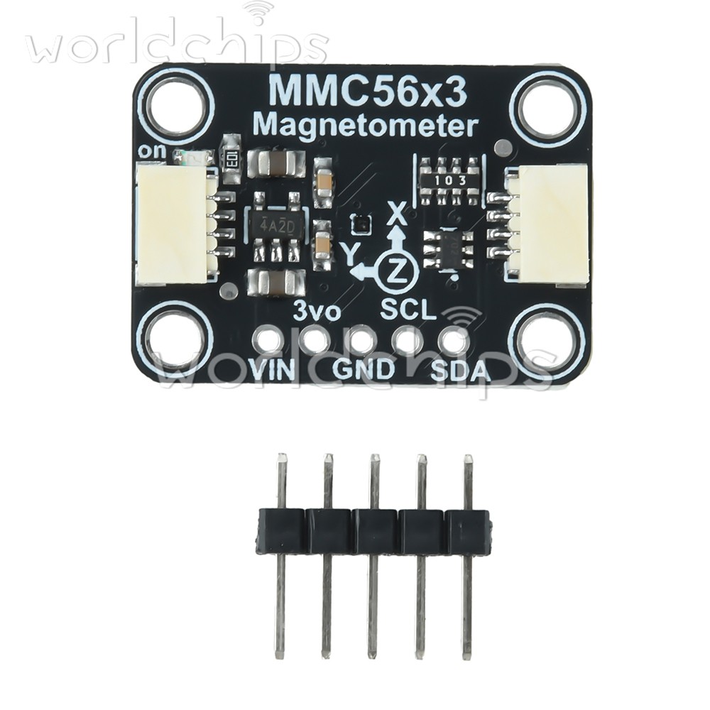 MMC5603 Three-axis Magnetometer Module Compatible with STEMMA QT/Qwiic interface