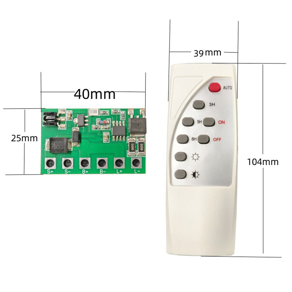 Street Road Light Circuit Board Solar Light Driver Control Board Remote Timer