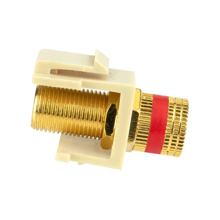 Skywalker Keystone Audio Binding Post Insert (Red Band, Ivory)