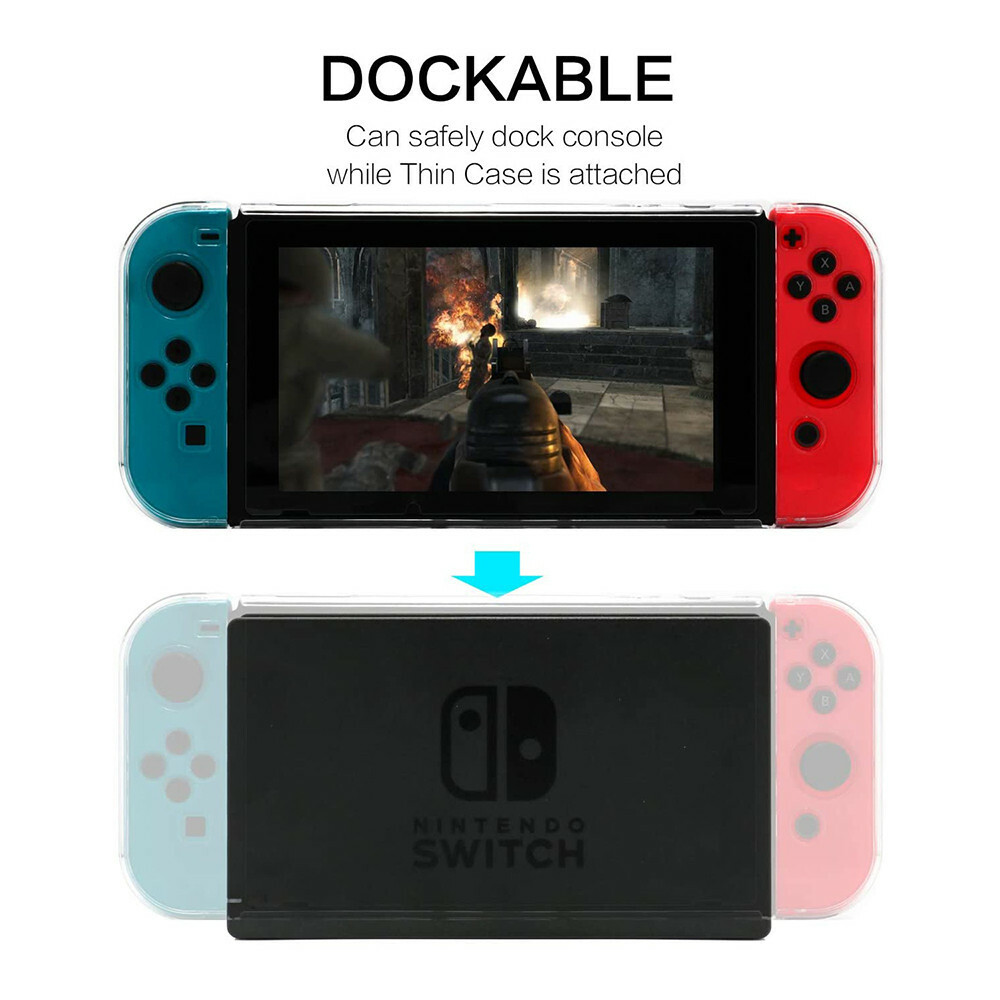Transparent Silicone Shockproof Protective Hard Case For Nintendo Switch OLED