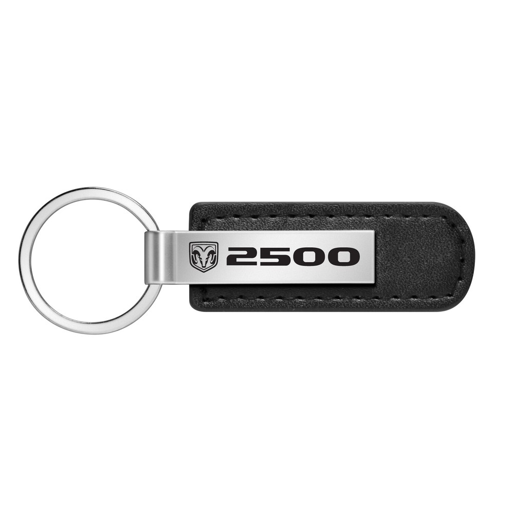 RAM 2500 Black Leather Strap Key Chain Key-Ring