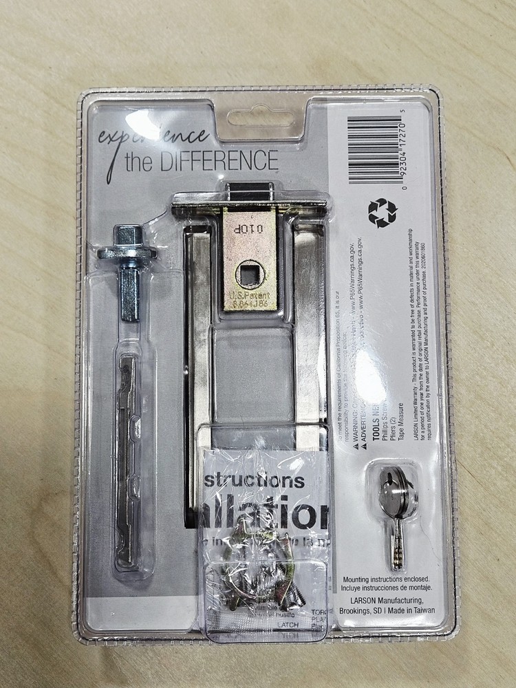 Larson CH3021701 Door Handle Set - Silver