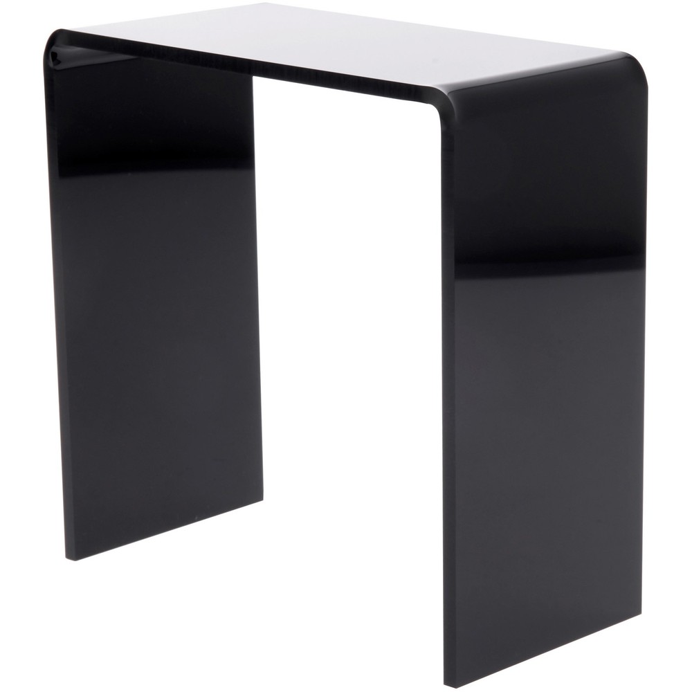 Plymor Black Acrylic Vertical Rectangular Display Riser, 7" H x 7" W x 3.5" D