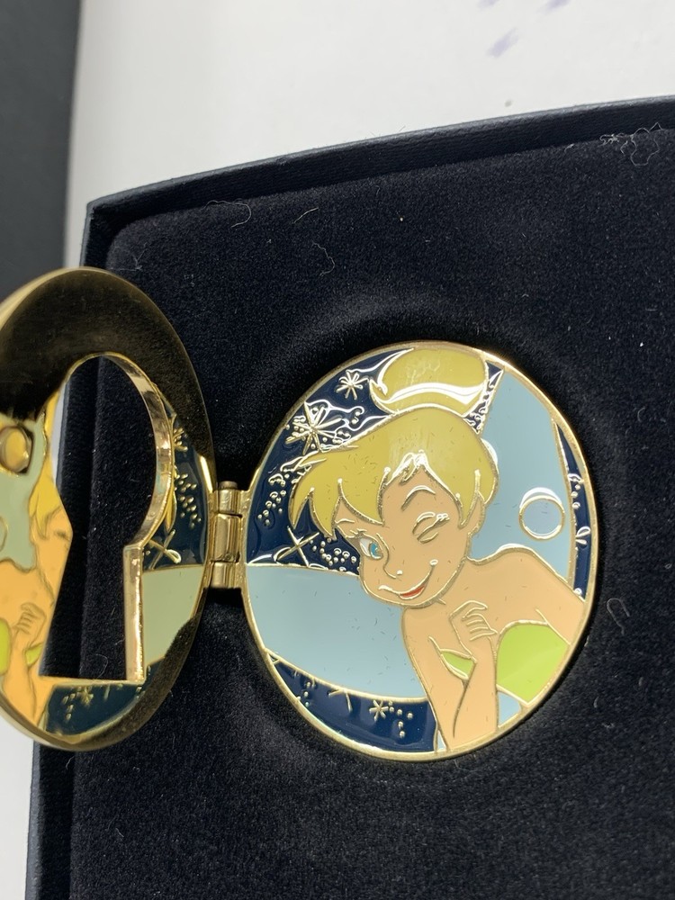 Disney Tinker Bell Winking Through Keyhole Hinged Pin