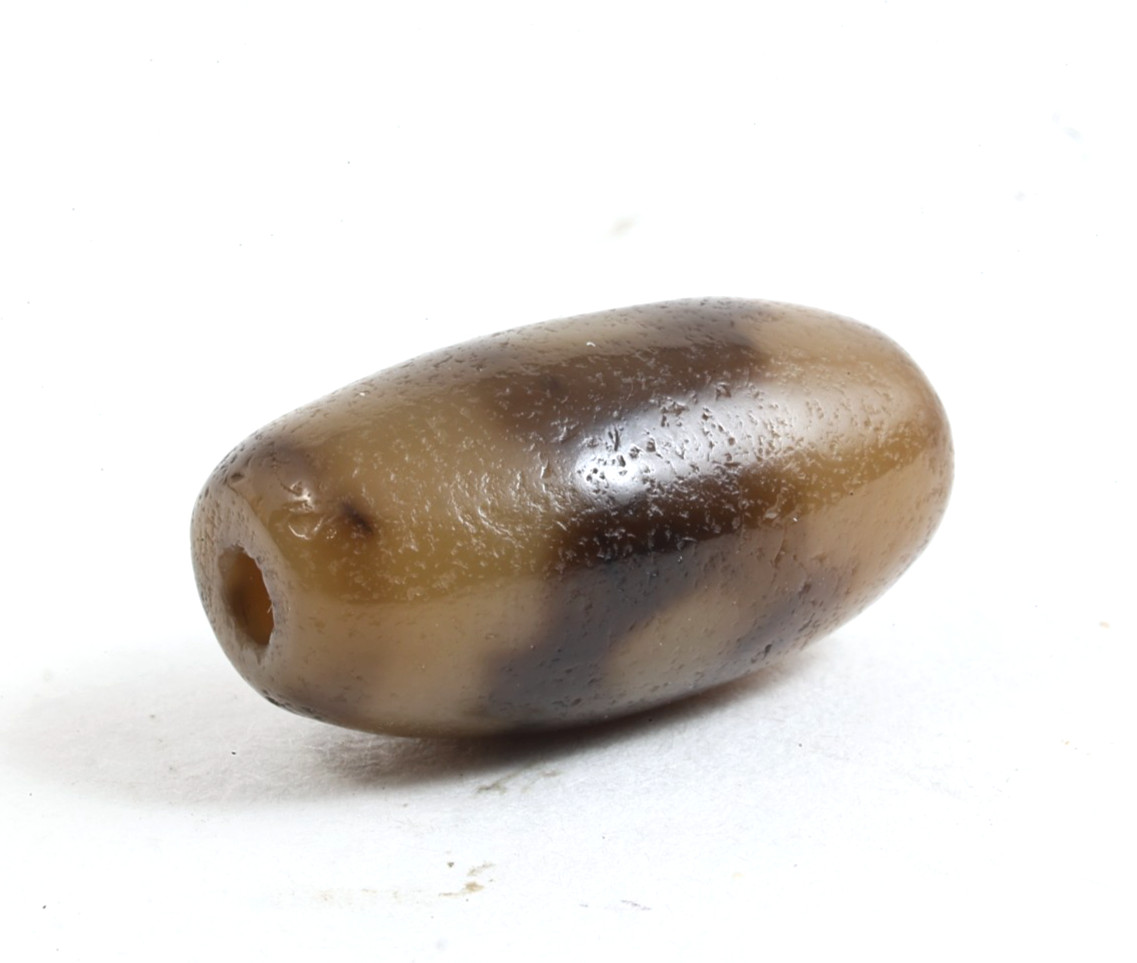 Tibetan 3 Eyes Dzi Bead Agate Amulet Antique Vintage hand made in Taiwan