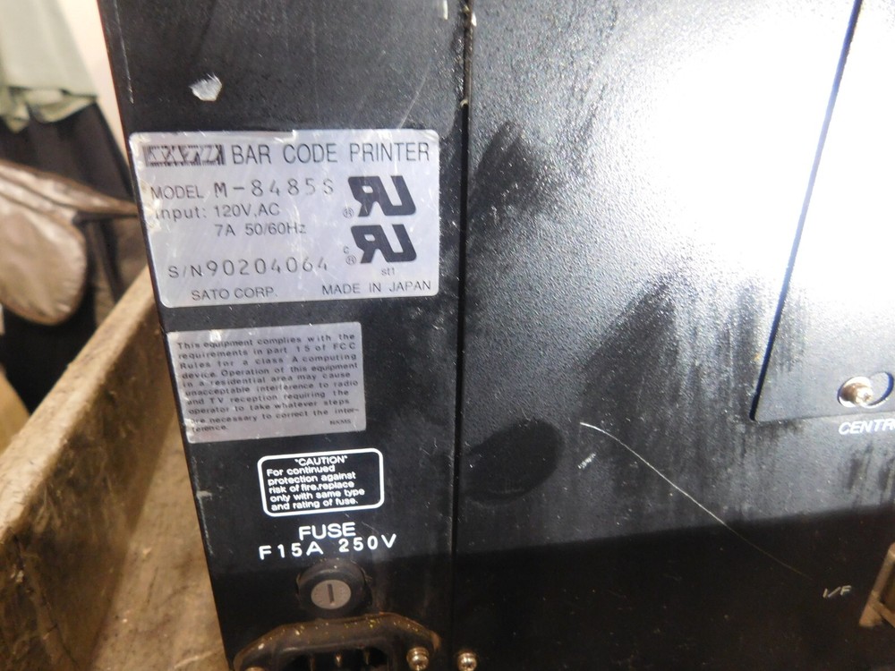 Sato (Label-Aire) Model: M-8485S Barcode Printer.