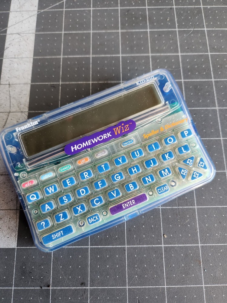 Franklin Homework Wiz KID-210 Handheld Spelling Dictionary Tested & Working!