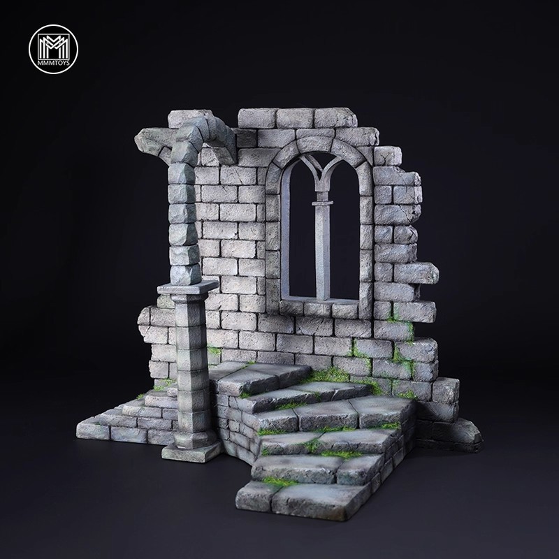 MMMToys 1:12 Scale Ancient Castle Ruins Diorama Model Set V2