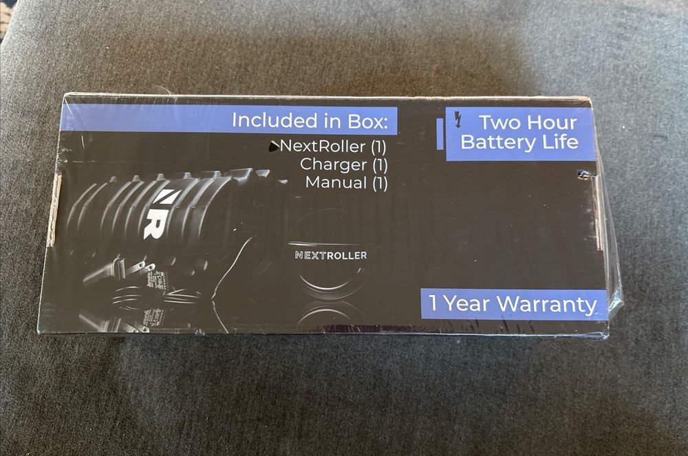 Nextrino NextRoller Variable Speed Rechargeable Vibrating Foam Roller NEW Sealed