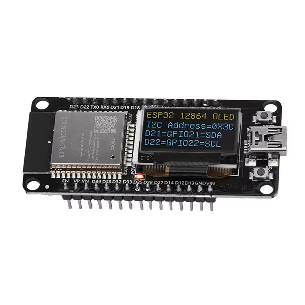 ESP-WROOM-32D WIFI Bluetooth Development Board CH340 with 0.96 OLED-Bi6286