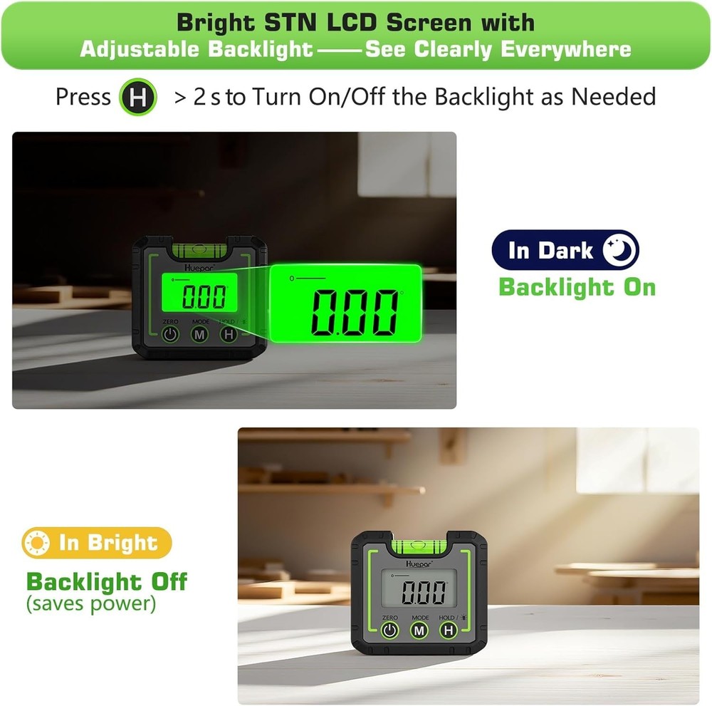 Mini Digital Level Angle Gauge with V-Groove Base