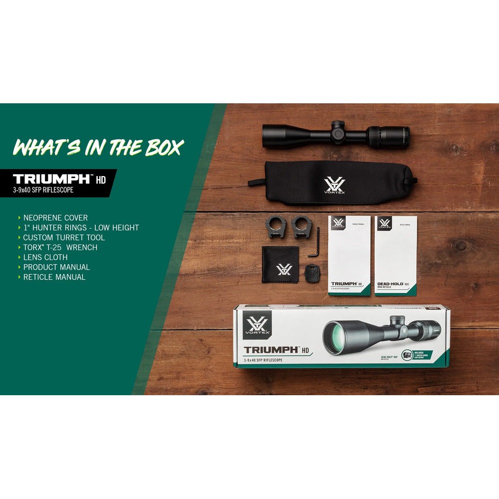 Vortex Triumph™ HD 3-9x40 Riflescope