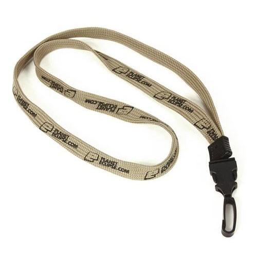 Planet Eclipse PE Comfort Lanyard 100% Polyester Brown/Black NEW