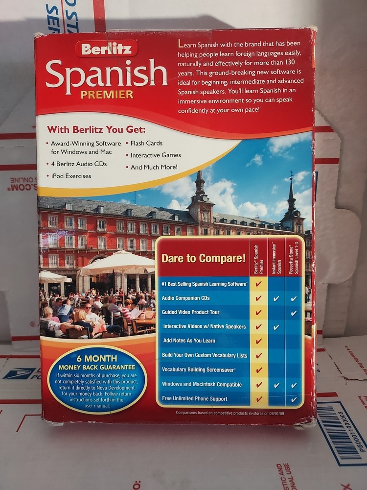 New Nova Development Berlitz Spanish Premier (Retail) - Windows, Mac - #202