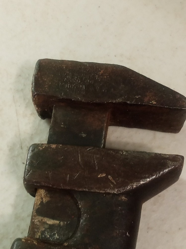 Vintage Wood Handled Pipe/Monkey Wrench