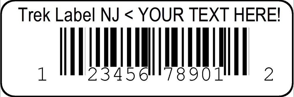 1000 UPC Bar Code Poly BOPP Plastic Weather & UV Resistant Stickers Labels