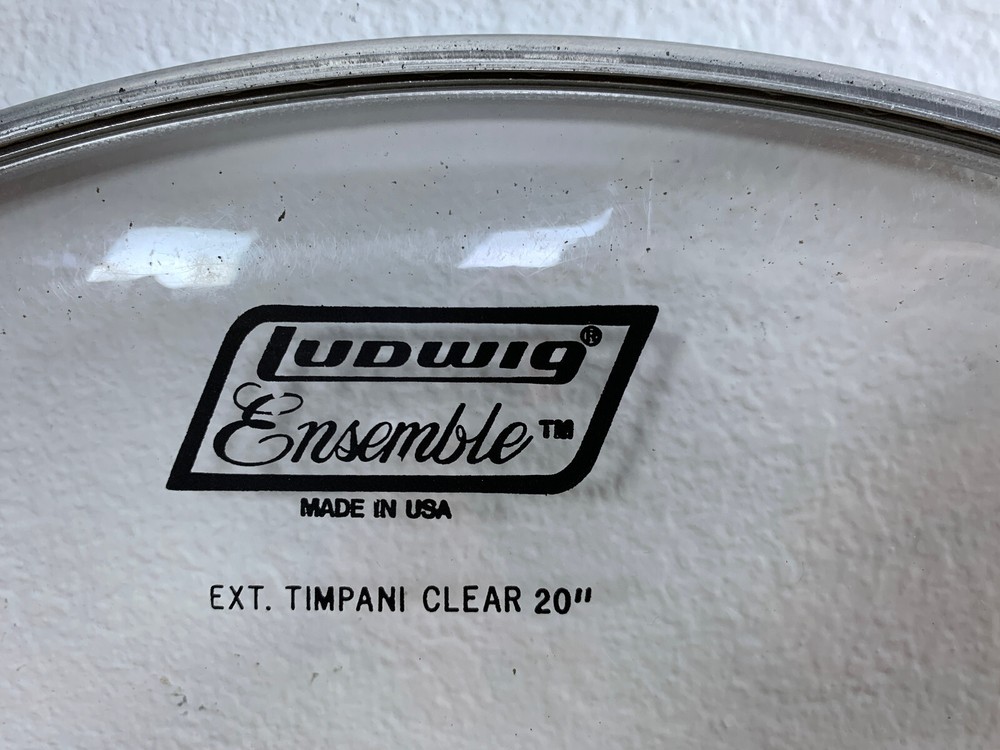 Ludwig C8220 20" White Extended Collar Timpani Head Clear EXT. Ensemble New OOP