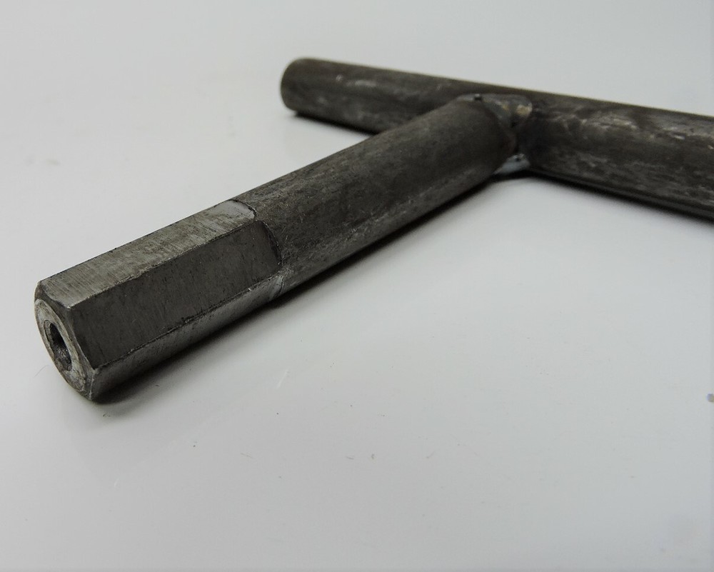 (5) Custom Machined 12mm Hex Security T-Handle Keys