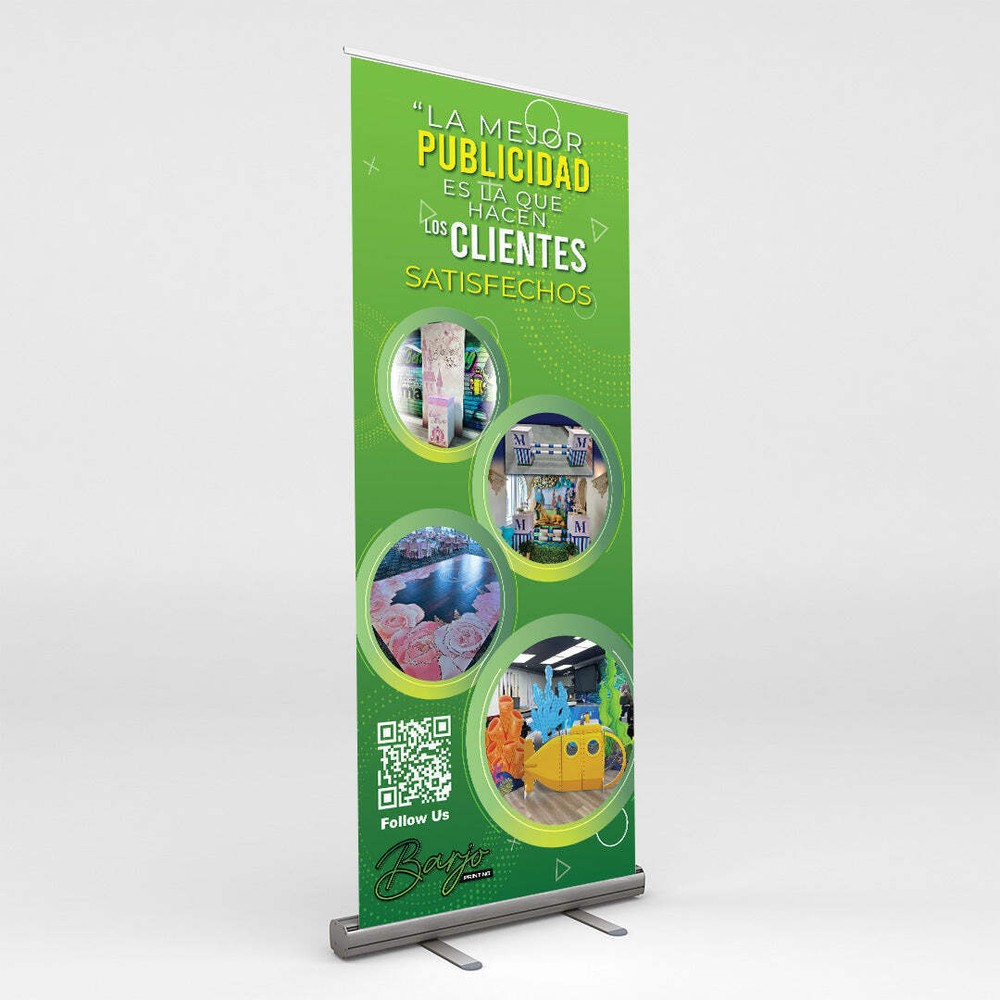 80x33” Roll-Up Display Banner - Professional & Portable Solution