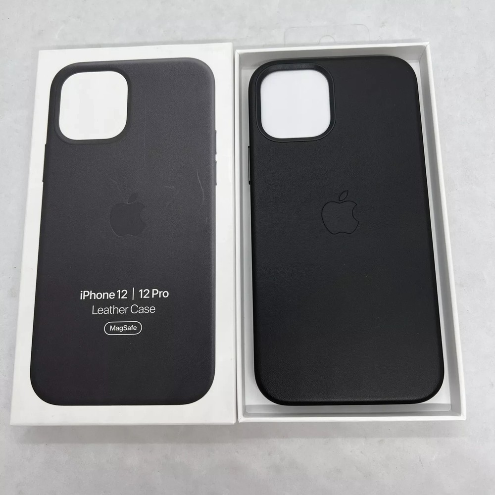Official iPhone Leather Case MagSafe for iPhone 12 / 12 Pro - Black