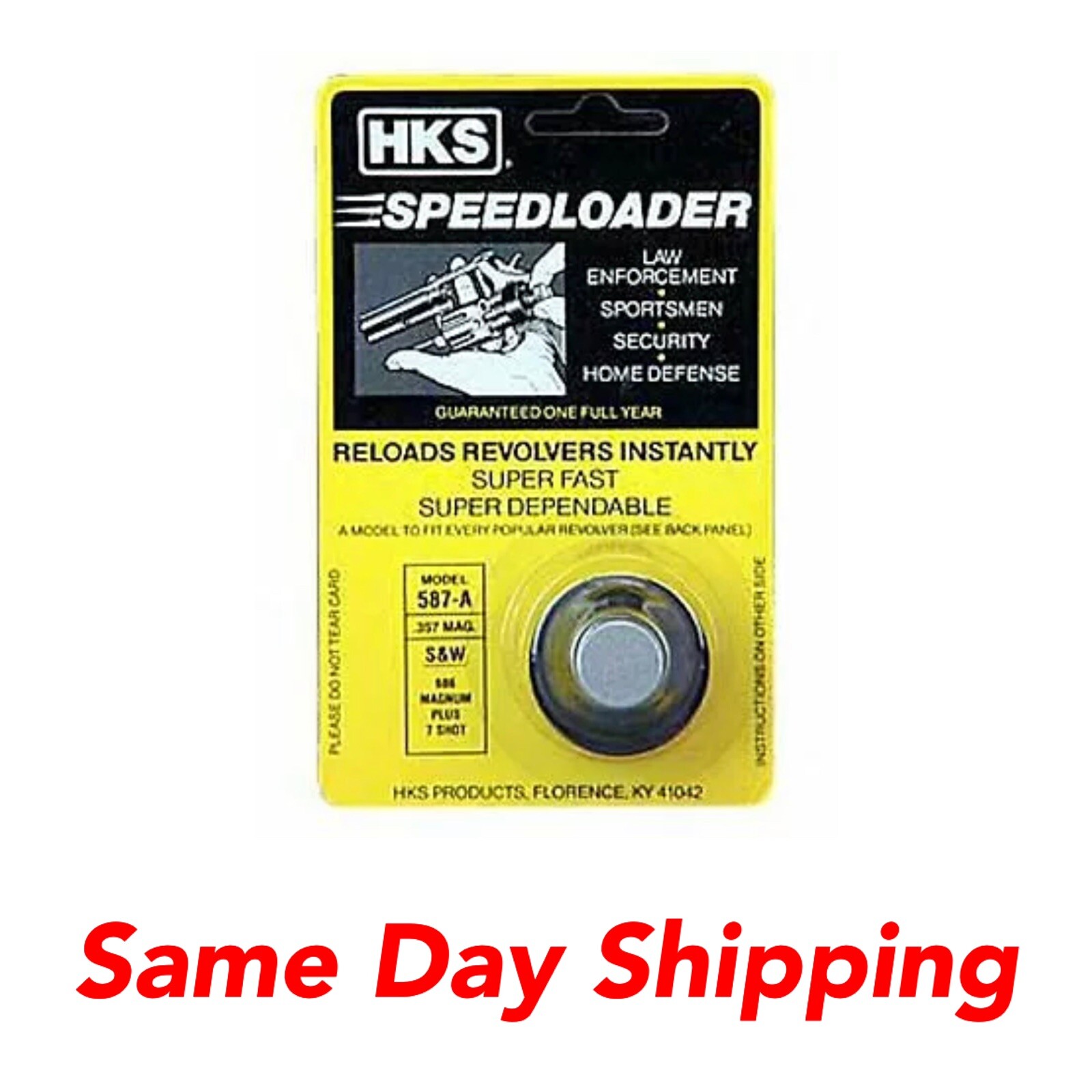 NEW HKS Speed Loader fits 7 shot .357 S&W 686, Taurus 617, Ruger GP100 -587A