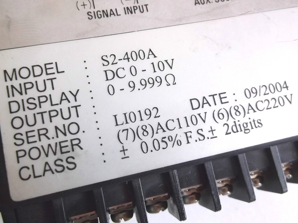 Omega S2-400A DC 0-10V Panel Mount Counter / Meter