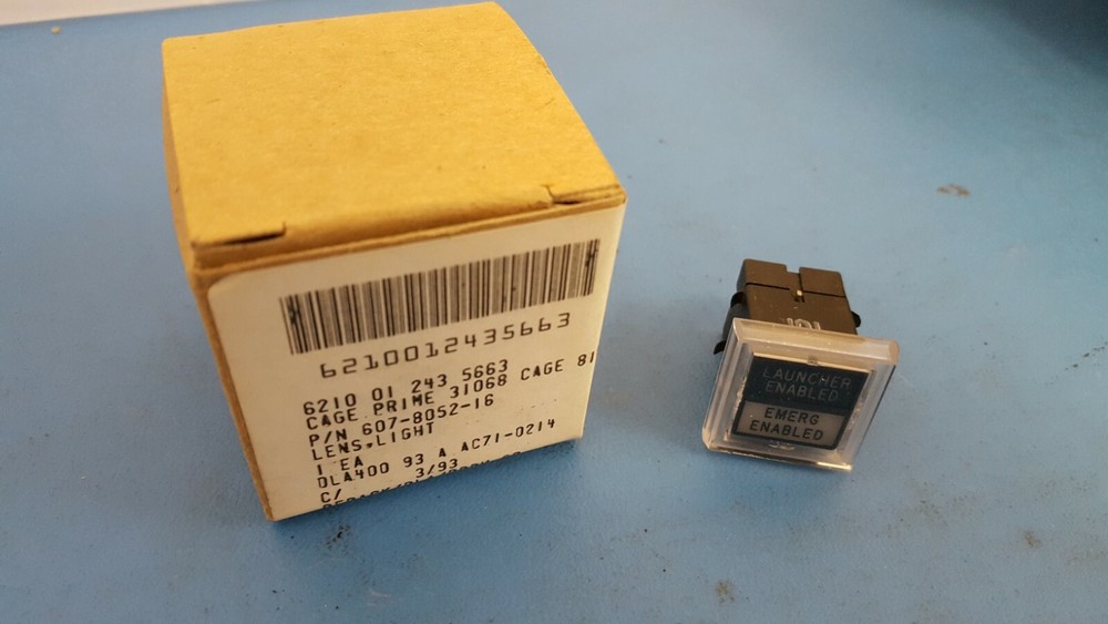 Indicator, 607-8052-16, KORRY ELECTRON Lens Light Panel Mount 6210-01-243-5663