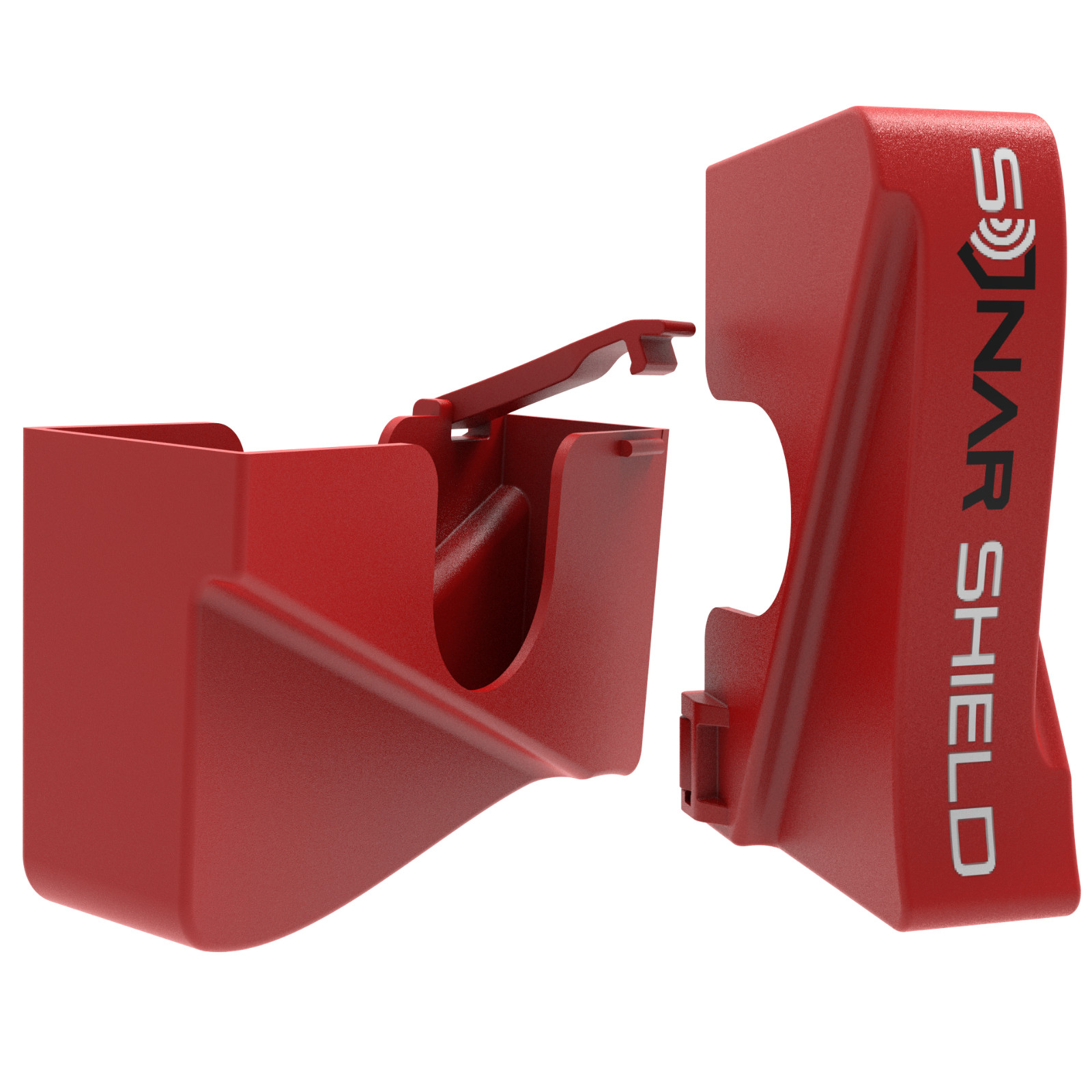 Garmin LiveScope Plus LVS34 Transducer Cover by Sonar Shield (Red)