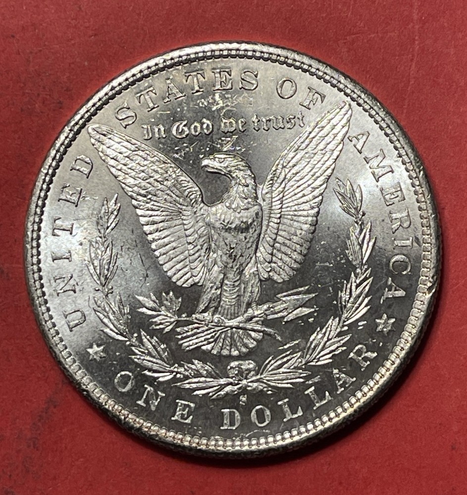 1880 S Morgan Silver Dollar, Gem Uncirculated.