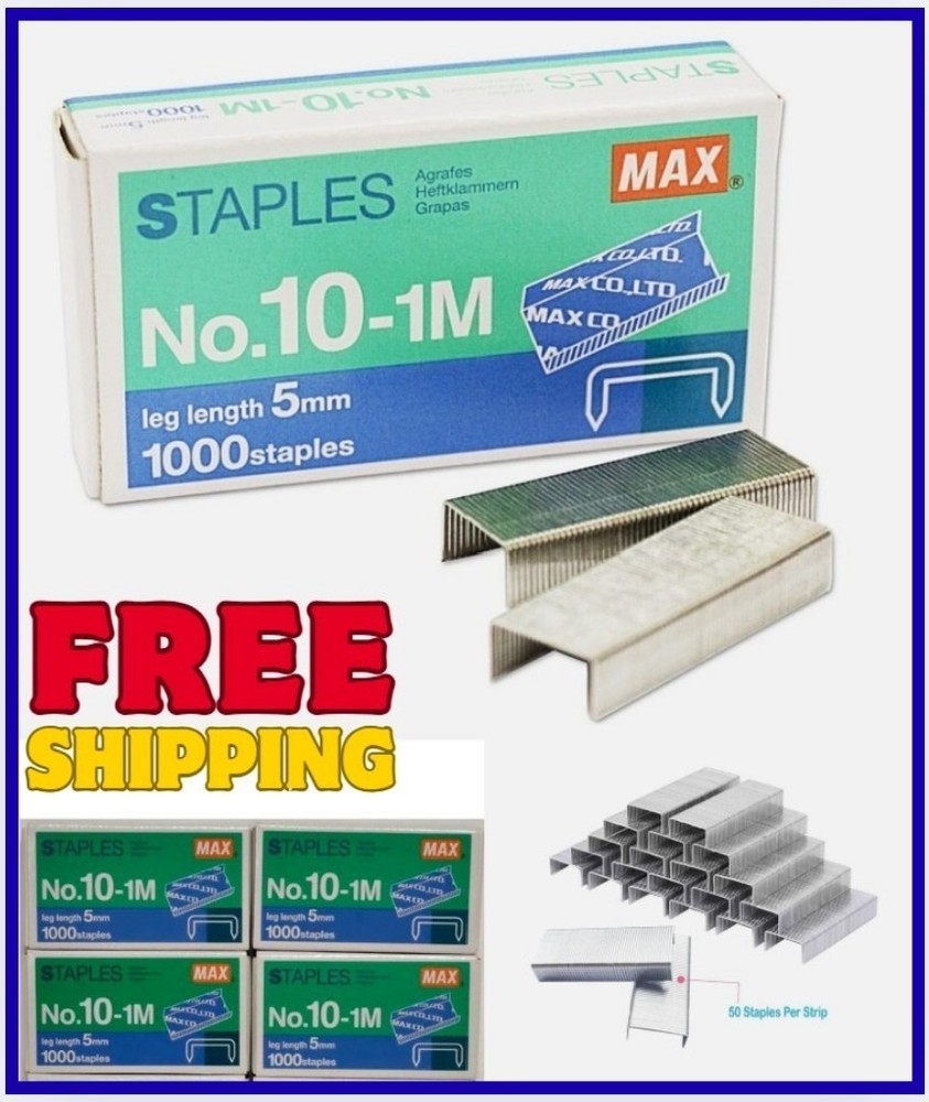 4000pcs No.10 Staples for Max HD-10D Mini Refill Office Stapler High Quality NEW