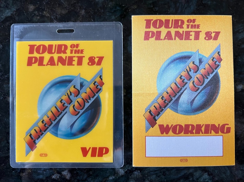 Ace Frehley  Backstage Pass Combo #483 KISS Spaceman Frehley's Comet OTTO 1987