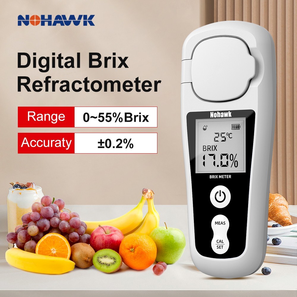 Digital Refractometer Test Sugar Drinks Brix Professional Saccharometry