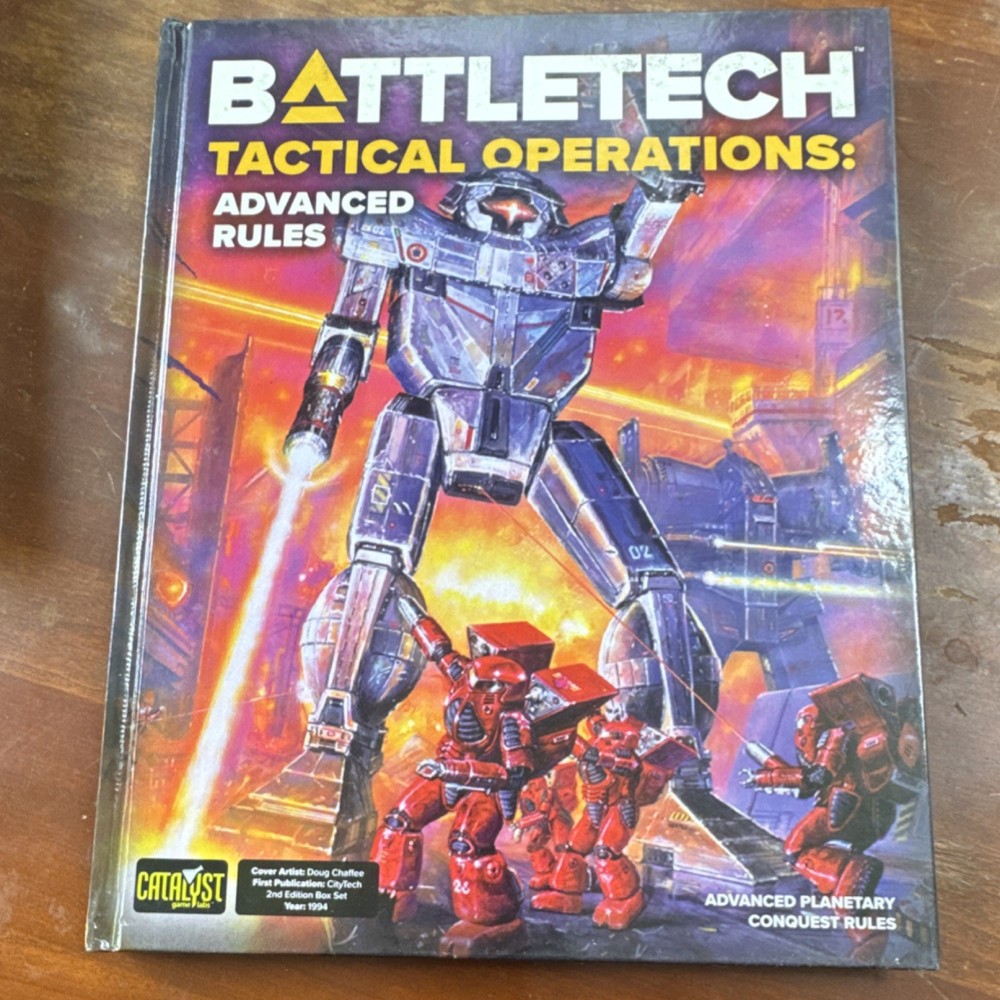 Catalyst Game Labs Battletech Tactical Operations Advanced Rules Hardcover 2021