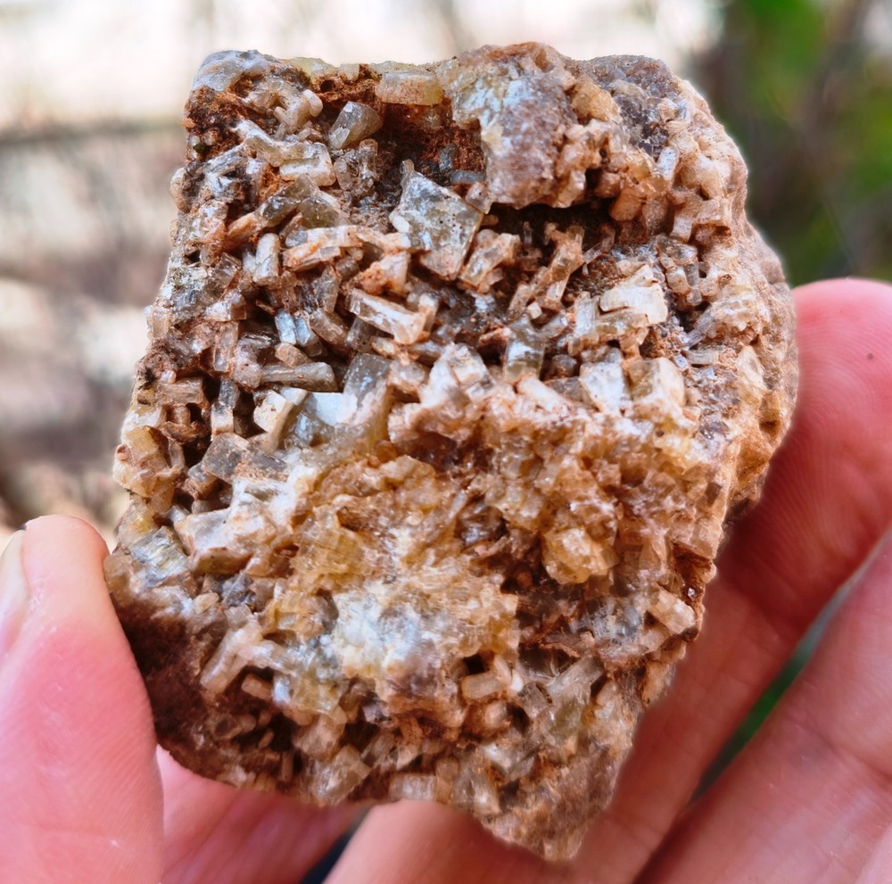 Green Tabular Cerussite Crystal Cluster