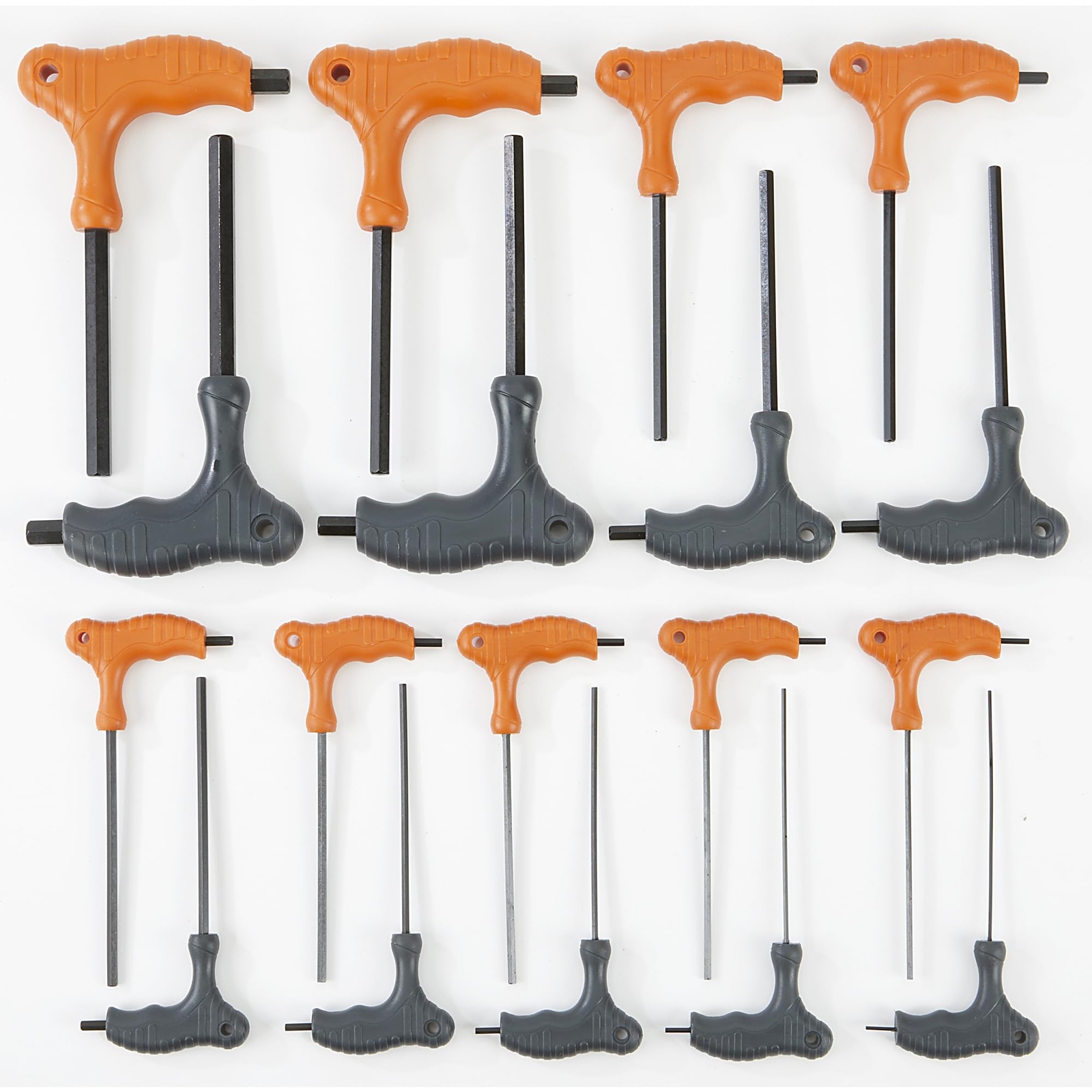 Ironton 18-Pc. T-Handle Hex Key Set, SAE/Metric Sizes