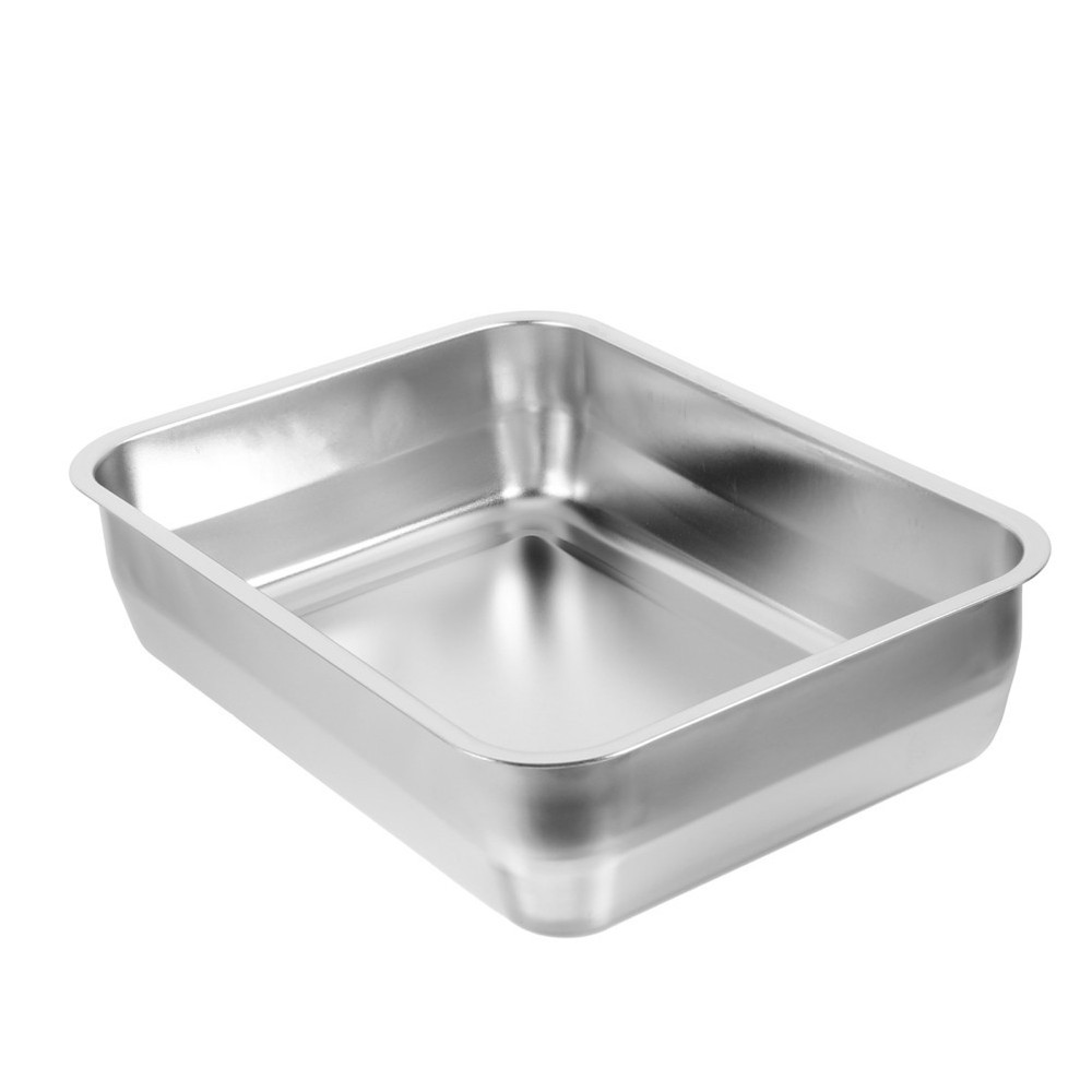 Stainless Steel Roasting Pan Roasting Plate Rectangular Tray Catering