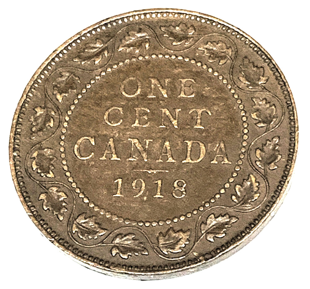 # C4306   CANADA      COIN,     LARGE CENT    1918