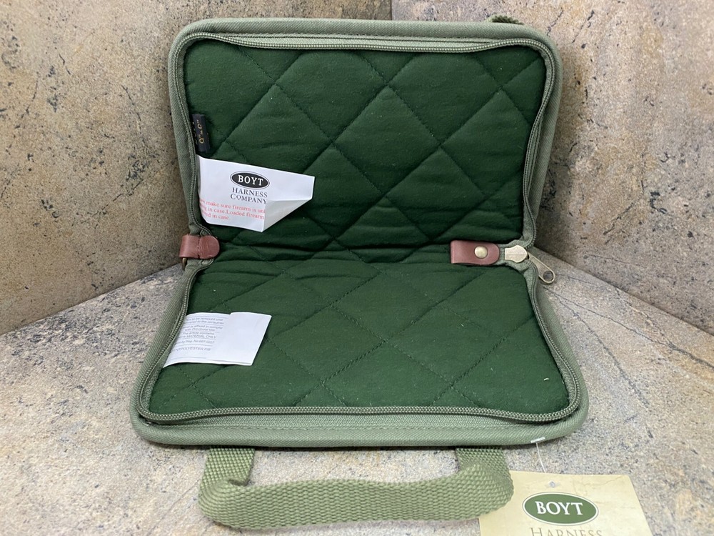 Boyt Harness Rectangular Handgun Case 9"x6" OD Green PP64 0PP640009