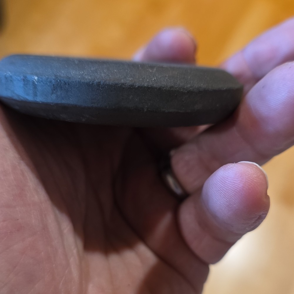 Round Gray Sharpening Stone Knife Blade Sharpener Collectible