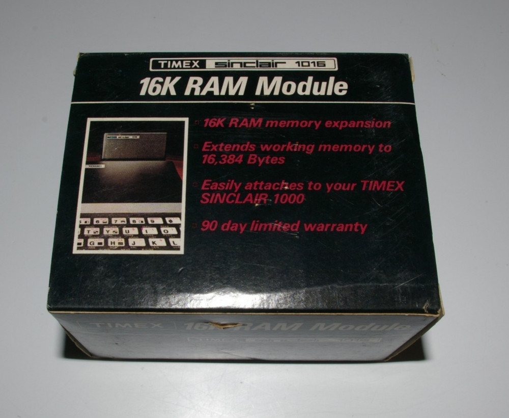 Timex Sinclair 1016 16K RAM Module for Sinclair 1000