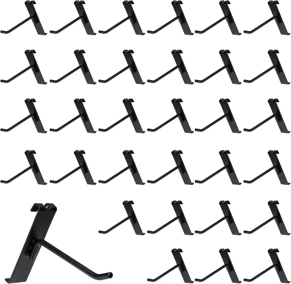 4 Inch Metal Grid Panel Hooks 40 Pack Rust Resistant Wall Mount for Retail