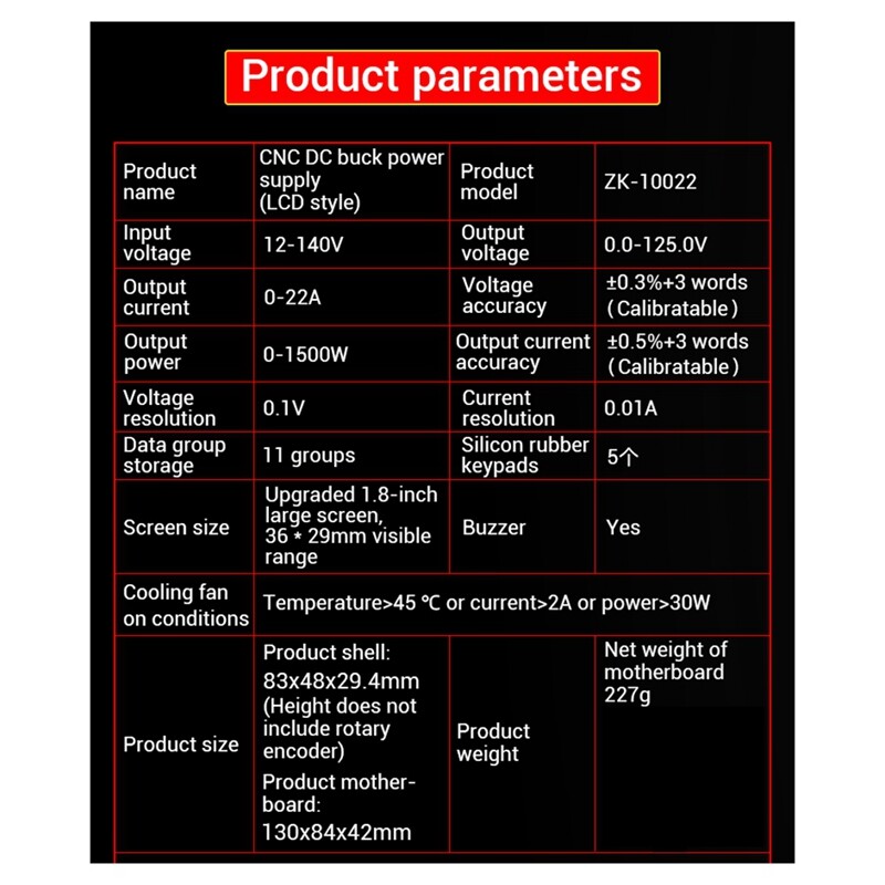 -10022 CNC Step-Down DC Adjustable Controlled Power Supply, Constants4336-