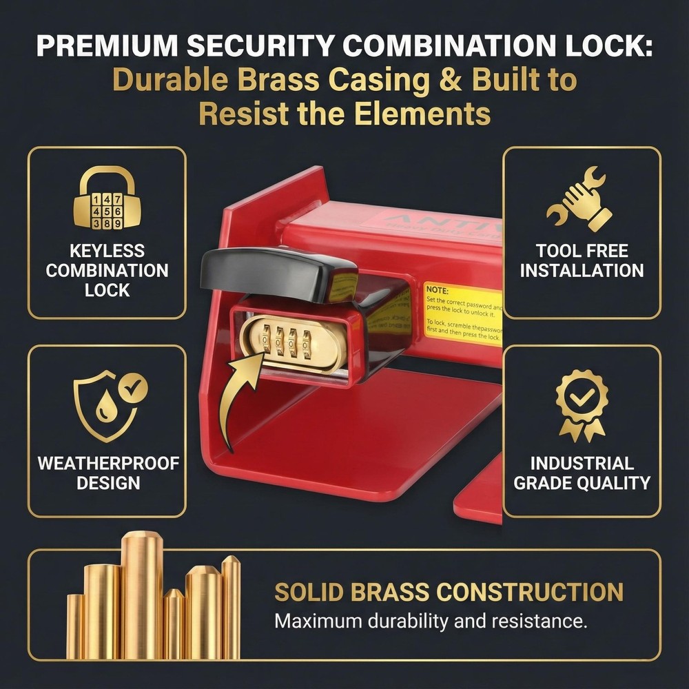 Antivanl Shipping Container Locks Heavy Duty with Combination Lock, Maximum Secu