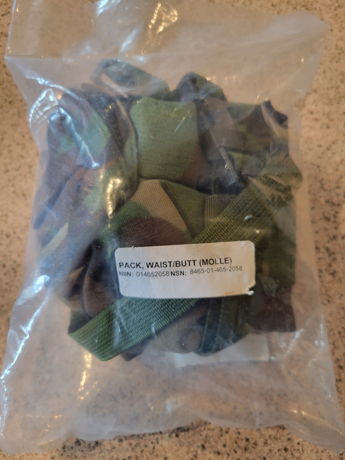 USGI Woodland Molle Waist/Butt Pack NOS 8465-01-465-2058