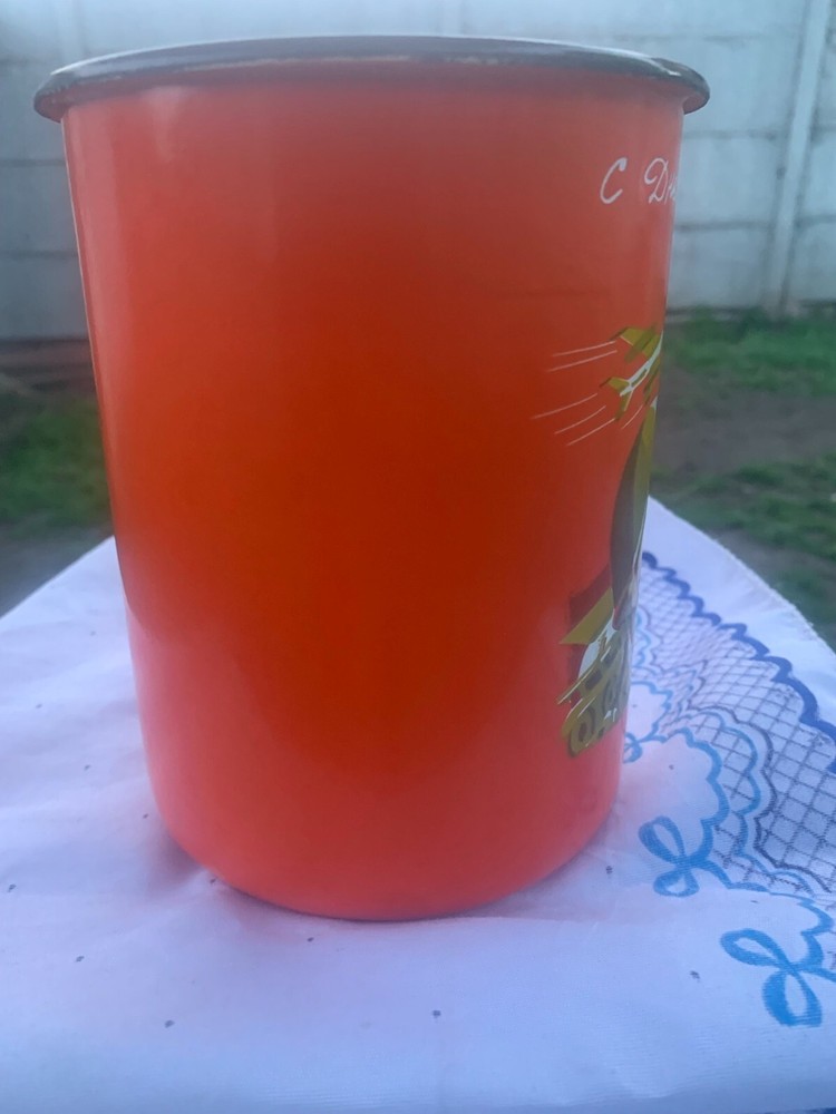 Large enameled mug specially made for Soviet Army Day.