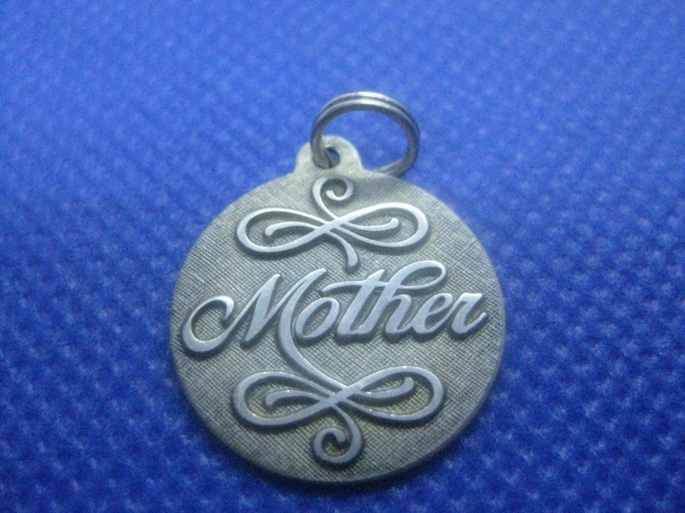Sterling Silver Mother Disk Charm