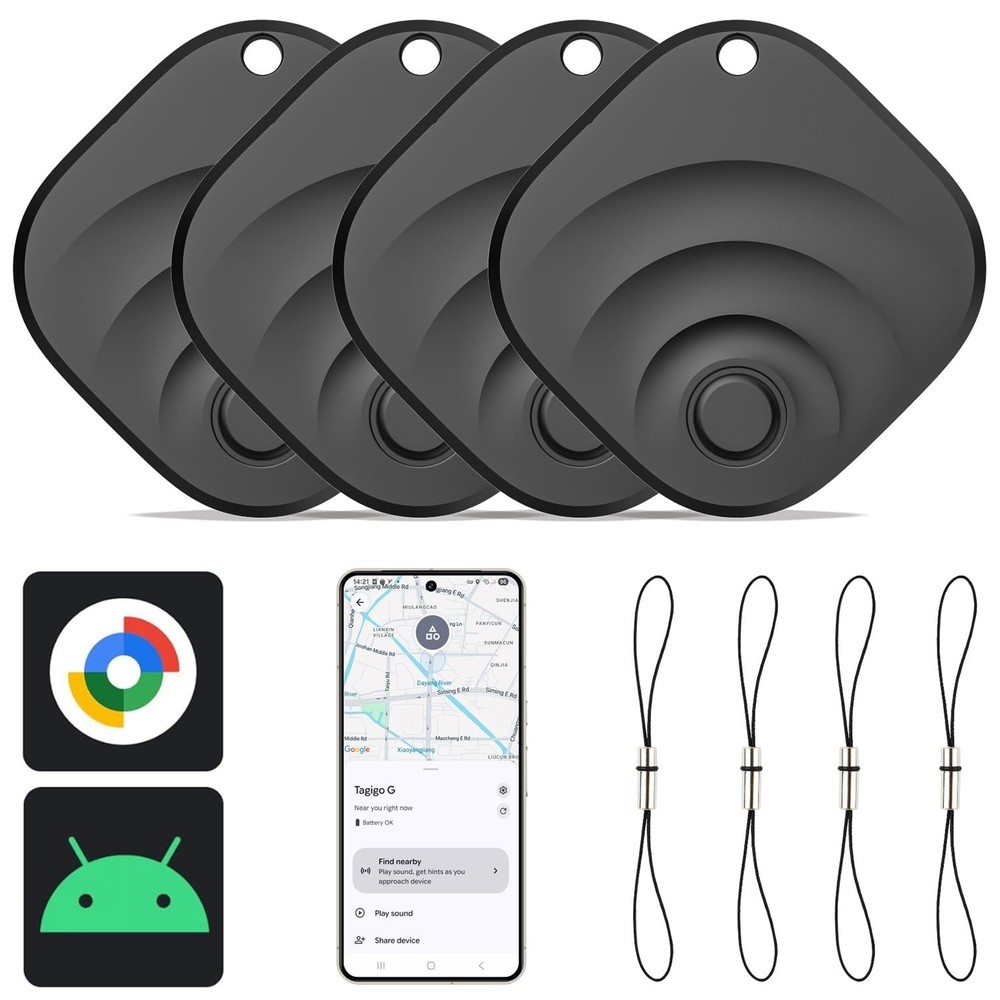 2026 Upgraded Android Tracker Tags-4 Pack, Tracking Device for Android Phones...