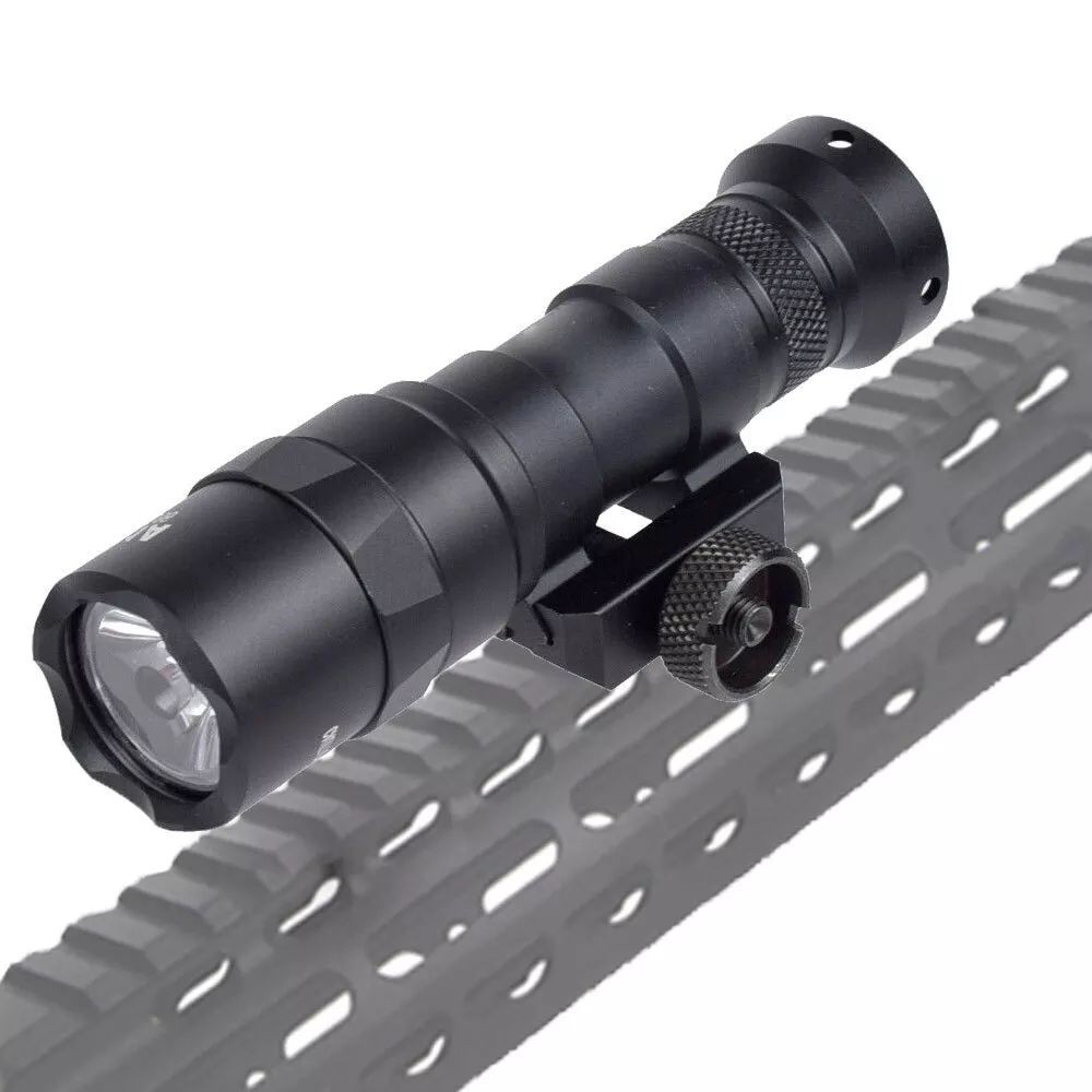 M600B M300B Tactical Light LED Weapon Flashlight with Pressure Switch & Tail Cap