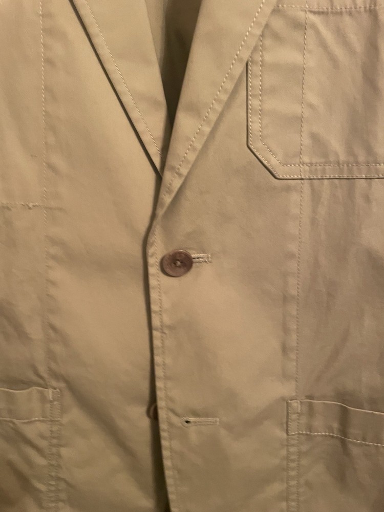 Jack Spade Unstructured Summer 38 Tan Blazer Jacket - Excellent Condition
